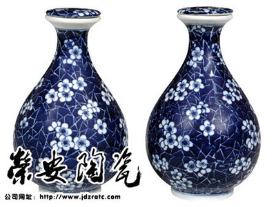 【景德镇 厂家定制 青花陶瓷酒瓶】价格,厂家,图片,陶瓷包装容器,景德镇市荣安电子陶瓷-