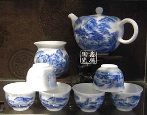 青花骨质瓷茶具,高档青花茶具,时尚礼品套装茶具价格 厂家 图片